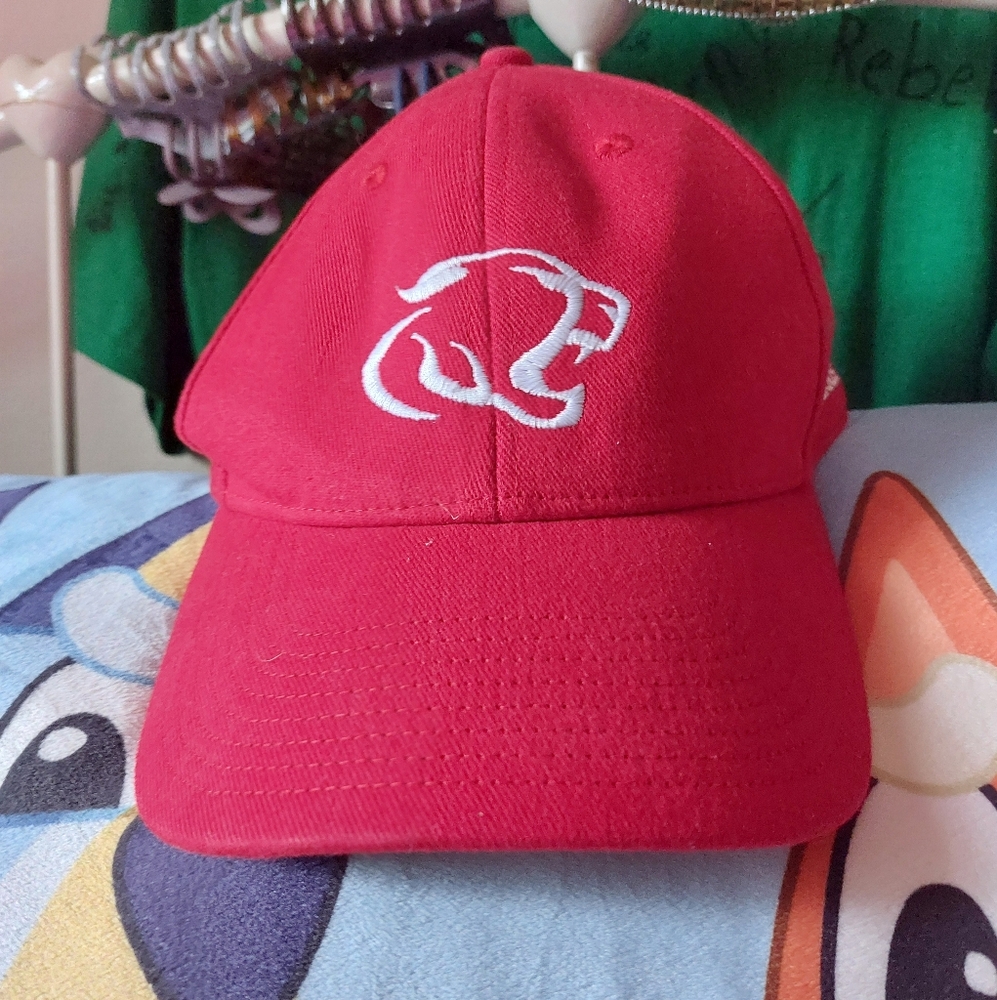 Red Kids Cap with White Logo